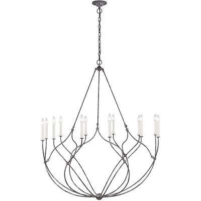 Generation Lighting Designers - Richmond Large Chandelier - Weathered Galvanized - CC11312WGV