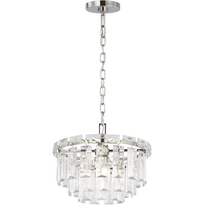 Generation Lighting Designers - Arden Small Chandelier - Polished Nickel - CC1254PN