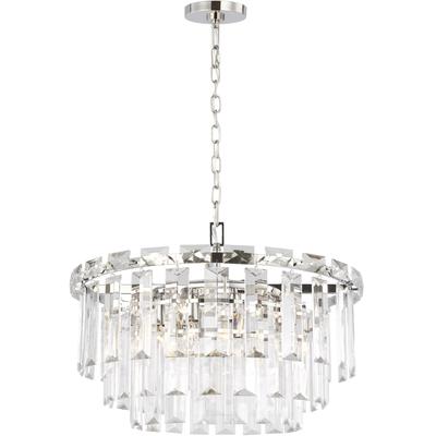 Generation Lighting Designers - Arden Medium Chandelier - Polished Nickel - CC12610PN