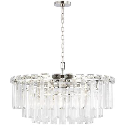 Generation Lighting Designers - Arden Large Chandelier - Polished Nickel - CC12716PN