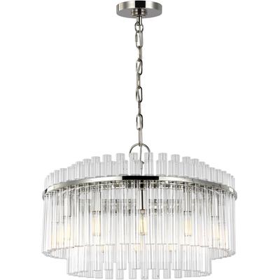 Generation Lighting Designers - Beckett Medium Chandelier - Polished Nickel - CC12812PN