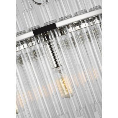 Generation Lighting Designers - Beckett Medium Chandelier - Polished Nickel - CC12812PN