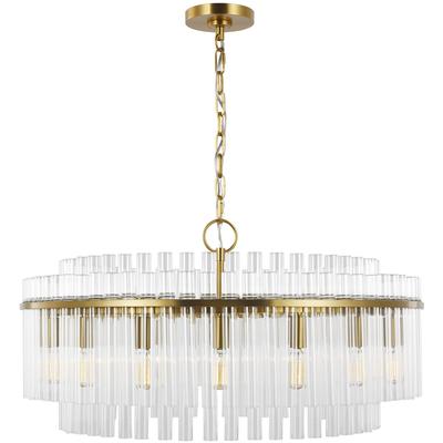 Generation Lighting Designers - Beckett Large Chandelier - Burnished Brass - CC12916BBS