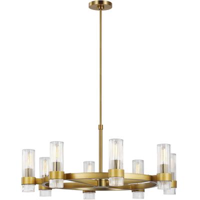 Generation Lighting Designers - Geneva Chandelier - Burnished Brass - CC1378BBS