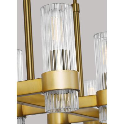 Generation Lighting Designers - Geneva Linear Chandelier - Burnished Brass - CC13810BBS