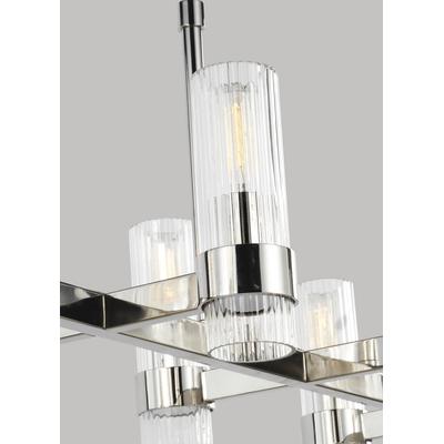 Generation Lighting Designers - Geneva Linear Chandelier - Polished Nickel - CC13810PN