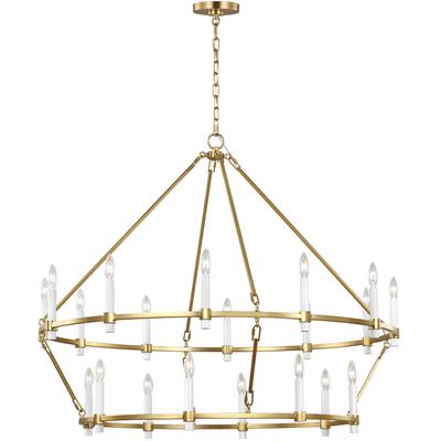 Generation Lighting Designers - Marston 2-Tier Large Chandelier - Burnished Brass - CC14420BBS