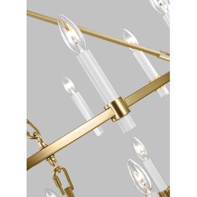 Generation Lighting Designers - Marston 2-Tier Large Chandelier - Burnished Brass - CC14420BBS