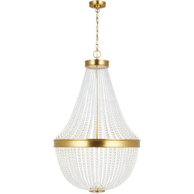 Generation Lighting Designers - Summerhill Medium Chandelier - Burnished Brass - CC14812BBS