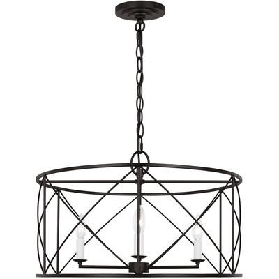 Generation Lighting Designers - Beatrix Large Lantern Pendant - Aged Iron - CC1634AI