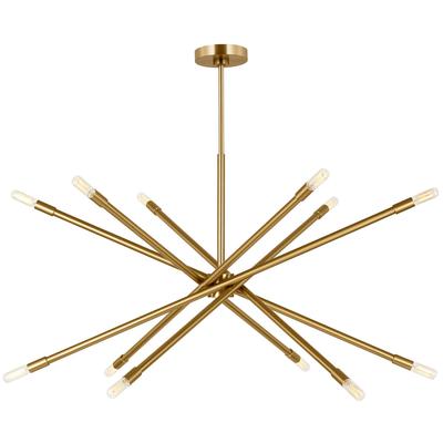 Generation Lighting Designers - Eastyn Extra Large Chandelier - Burnished Brass - CC16512BBS