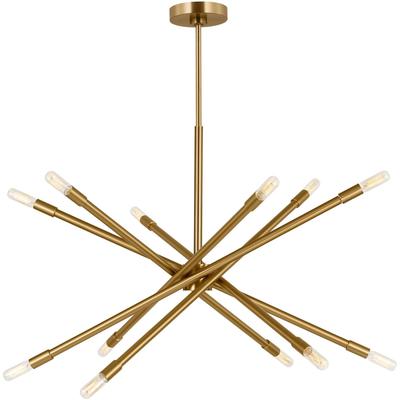 Generation Lighting Designers - Eastyn Large Chandelier - Burnished Brass - CC16612BBS