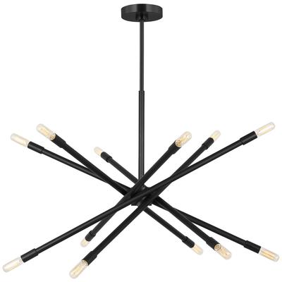 Generation Lighting Designers - Eastyn Large Chandelier - Midnight Black - CC16612MBK