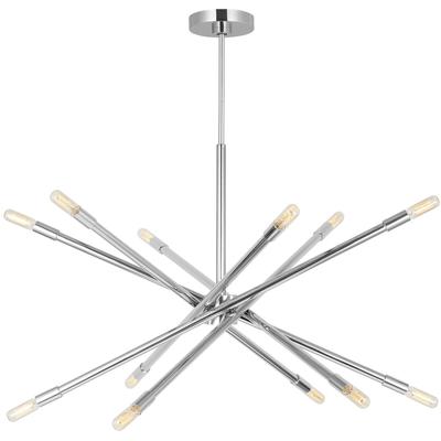 Generation Lighting Designers - Eastyn Large Chandelier - Polished Nickel - CC16612PN