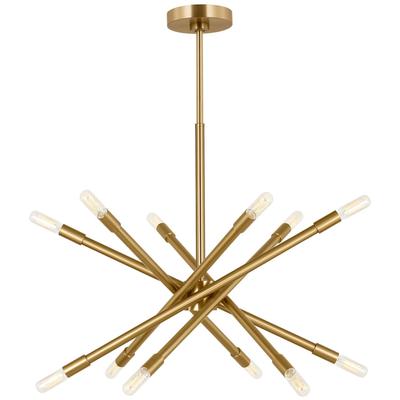 Generation Lighting Designers - Eastyn Medium Chandelier - Burnished Brass - CC16712BBS