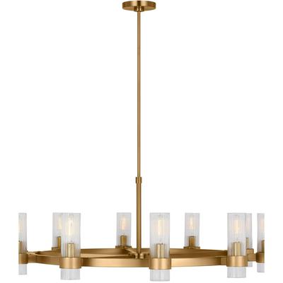 Generation Lighting Designers - Geneva Large Chandelier - Burnished Brass - CC16810BBS