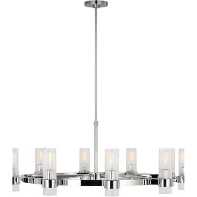 Generation Lighting Designers - Geneva Large Chandelier - Polished Nickel - CC16810PN