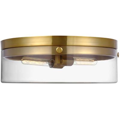 Generation Lighting Designers - Garrett Large Flush Mount - Burnished Brass - CF1032BBS