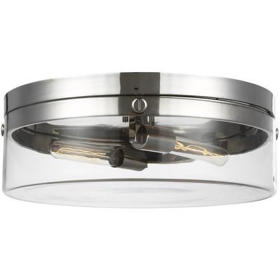 Generation Lighting Designers - Garrett Large Flush Mount - Polished Nickel - CF1032PN