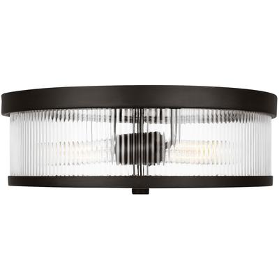 Generation Lighting Designers - Geneva Flush Mount - Aged Iron - CF1052AI