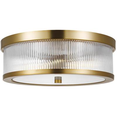 Generation Lighting Designers - Geneva Flush Mount - Burnished Brass - CF1052BBS