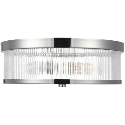 Generation Lighting Designers - Geneva Flush Mount - Polished Nickel - CF1052PN