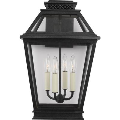 Generation Lighting Designers - Falmouth Large Outdoor Wall Lantern - Dark Weathered Zinc - CO1034DWZ