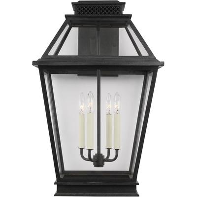 Generation Lighting Designers - Falmouth Extra Large Outdoor Wall Lantern - Dark Weathered Zinc - CO1044DWZ