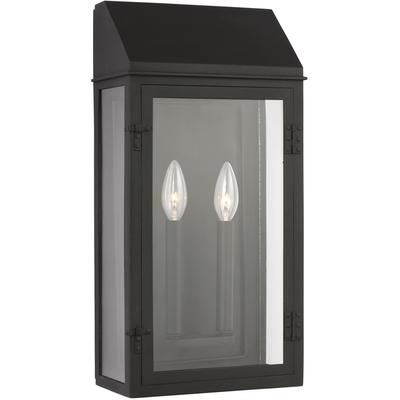 Generation Lighting Designers - Hingham Large Outdoor Wall Lantern - Textured Black - CO1272TXB