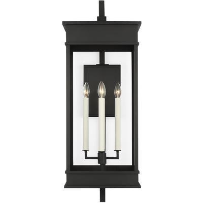 Generation Lighting Designers - Cupertino Outdoor Extra Large Bracket Wall Lantern - Textured Black - CO1434TXB