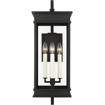 Generation Lighting Designers - Cupertino Outdoor Large Bracket Wall Lantern - Textured Black - CO1444TXB