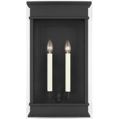 Generation Lighting Designers - Cupertino Outdoor Large Wall Lantern - Textured Black - CO1482TXB