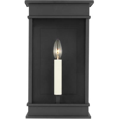 Generation Lighting Designers - Cupertino Outdoor Medium Wall Lantern - Textured Black - CO1491TXB