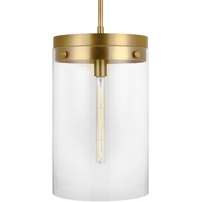 Generation Lighting Designers - Garrett Large Cylinder Pendant - Burnished Brass - CP1011BBS