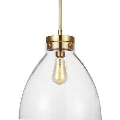 Generation Lighting Designers - Garrett Wide Pendant - Burnished Brass - CP1121BBS