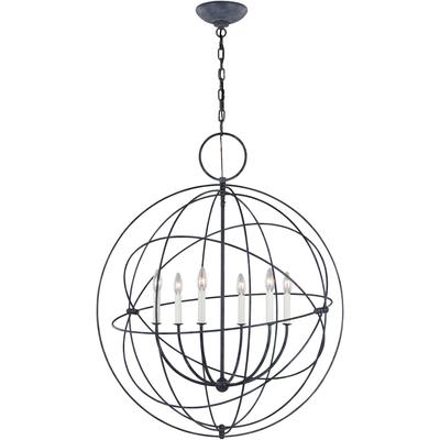 Generation Lighting Designers - Bayberry Large Pendant - Weathered Galvanized - CP1246WGV