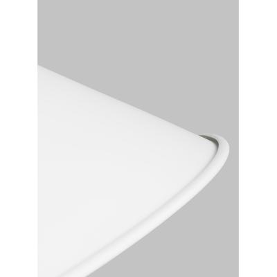 Generation Lighting Designers - Wellfleet Wide Cone Pendant - Matte White/Polished Nickel - CP1311MWTPN