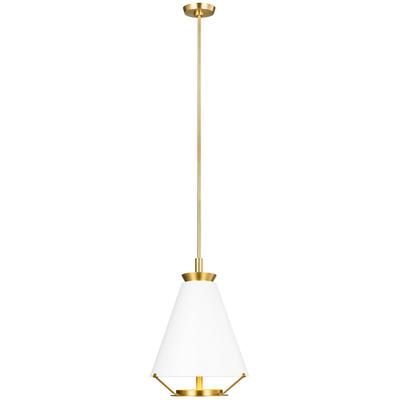 Generation Lighting Designers - Ultra Light Tall Pendant - Burnished Brass - CP1321BBS