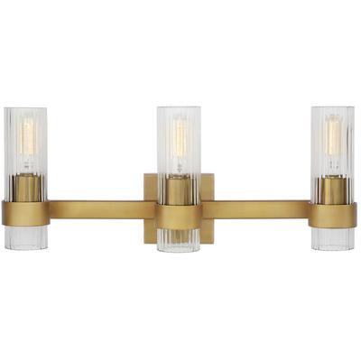 Generation Lighting Designers - Geneva 3-Light Vanity Fixture - Burnished Brass - CV1023BBS