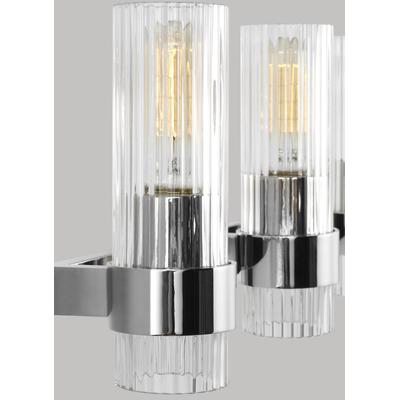 Generation Lighting Designers - Geneva 3-Light Vanity Fixture - Polished Nickel - CV1023PN