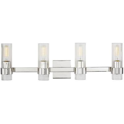 Generation Lighting Designers - Geneva 4-Light Vanity Fixture - Polished Nickel - CV1024PN