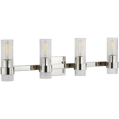 Generation Lighting Designers - Geneva 4-Light Vanity Fixture - Polished Nickel - CV1024PN