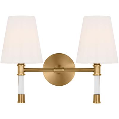 Generation Lighting Designers - Hanover 2-Light Vanity Fixture - Burnished Brass - CV1052BBS