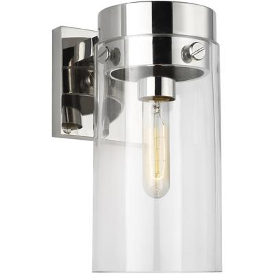 Generation Lighting Designers - Garrett Sconce - Polished Nickel - CW1001PN