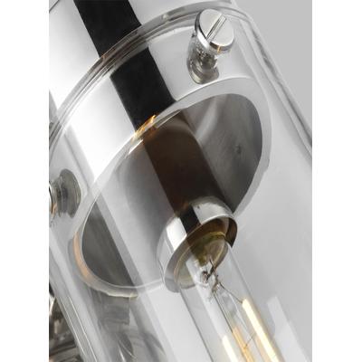 Generation Lighting Designers - Garrett Sconce - Polished Nickel - CW1001PN