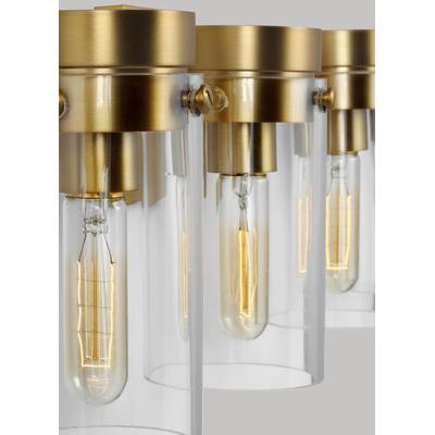 Generation Lighting Designers - Garrett 4-Light Vanity Fixture - Burnished Brass - CW1004BBS