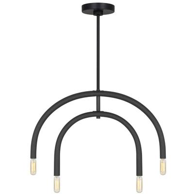 Generation Lighting Designers - Hadden Medium Chandelier - Midnight Black - DJC1114MBK