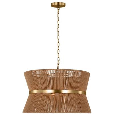 Generation Lighting Designers - Thurlo Medium Pendant - Satin Brass - DJP1063SB