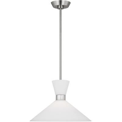 Generation Lighting Designers - Belcarra Medium Pendant - Brushed Steel - DJP1091BS