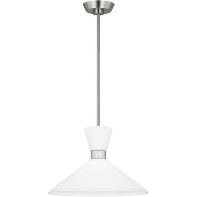 Generation Lighting Designers - Belcarra Medium Pendant - Brushed Steel - DJP1091BS